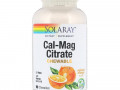 Solaray, Цитрат магния и кальция с витаминами D3 и K2, натуральный апельсиновый вкус, 90 жевательных таблеток