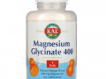 KAL, глицинат магния, 400 мг, натуральный ароматизатор со вкусом апельсина, 120 жевательных таблеток