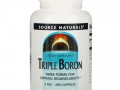 Source Naturals, Triple Boron, 3 мг, 200 капсул
