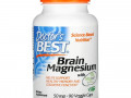 Doctor's Best, магний для здоровья мозга с Magtein, 50 мг, 90 вегетарианских капсул
