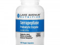 Lake Avenue Nutrition, серрапептаза, протеолитический фермент, 40 000 SPU, 180 растительных капсул
