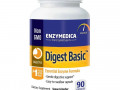 Enzymedica, Digest Basic, состав с основными ферментами, 90 капсул