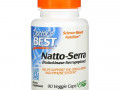 Doctor's Best, Natto-Serra, 90 капсул в растительной оболочке