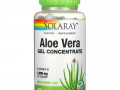 Solaray, концентрированный гель алоэ вера, 100 растительных капсул