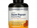 American Health, Super Papaya Enzyme Plus, жевательные таблетки с ферментами, 360 шт.