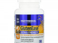 Enzymedica, GlutenEase, добавка для переваривания глютена с повышенной силой действия, 30 капсул
