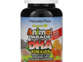 Nature's Plus, Source of Life, Animal Parade, ДГК для детей, детские жевательные таблетки, натуральный вишневый вкус, 90 таблеток в форме животных