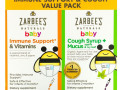 Zarbee's, Baby, Immune Support & Cough Syrup Value Pack, 2 fl oz (59 ml) Each