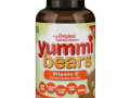 Hero Nutritional Products, Yummi Bears, витамин С, натуральный апельсин, ананас, клубника, 132 мишки Yummi