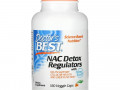 Doctor's Best, N-ацетилцистеин (NAC) для регуляции процесса детоксикации, 180 растительных капсул