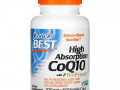 Doctor's Best, коэнзим Q10 с высокой степенью усвоения, с BioPerine, 200 мг, 60 вегетарианских капсул