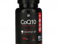 Sports Research, коэнзим Q10 с экстрактом BioPerine и кокосовым маслом, 100 мг, 30 вегетарианских мягких таблеток