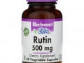 Bluebonnet Nutrition, рутин, 500 мг, 50 вегетарианских капсул