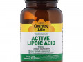 Country Life, Active Lipoic Acid, Time Release, 300 mg, 60 Tablets