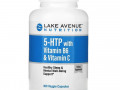 Lake Avenue Nutrition, 5-гидрокситриптофан с витамином B6 и витамином C, 360 вегетарианских капсул