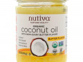 Nutiva, Органическое кокосовое масло, с ароматом сливочного масла, 414 мл (14 жидк. унций)