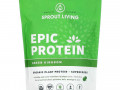Sprout Living, Epic Protein, Organic Plant Protein + Superfoods, Green Kingdom, 1 lb (455 g)