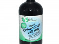 World Organic, жидкий хлорофилл с мятой и глицерином, 100 мг, 474 мл (16 жидк. унций)