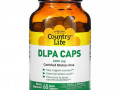 Country Life, DLPA (DL-фенилаланин) в капсулах, 1000 мг, 60 веганских капсул