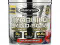 Muscletech, MyoBuild 4X Amino-BCAA, со вкусом фруктового пунша, 332 г (11,71 фунта)