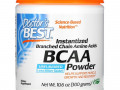 Doctor's Best, BCAA, растворимый порошок, без добавок, 300 г (10,6 унции)