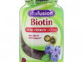 VitaFusion, Биотин повышенной силы действия, натуральный вкус голубики, 5000 мкг, 100 жевательных таблеток