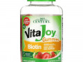 21st Century, VitaJoy, жевательные таблетки с биотином, со вкусом клубники, 5000 мкг, 120 растительных жевательных таблеток