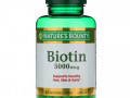 Nature's Bounty, биотин, 5000 мг, 150 капсул с быстрым высвобождением