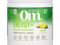 Om Mushrooms, Energy+, Powered by Cordyceps + Yerba Mate Powder, Lemon Lime, 2,000 mg, 7.05 oz (200 g)