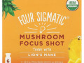 Four Sigmatic, Mushroom Focus Shot, Pineapple, 6 Bottles, 2.5 fl oz (74 ml) Each