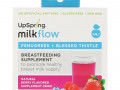 UpSpring, Milkflow, напиток с добавлением пажитника и чертополоха, с натуральным ягодным вкусом, 18 пакетиков, весом 10 г (0,35 унции) каждый