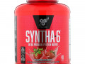 BSN, Syntha-6, белковая матрица ультрапремиального качества, клубничный молочный коктейль, 2,27 кг (5,0 фунта)