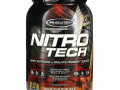 Muscletech, серия Performance, Nitro Tech, основной источник сывороточных пептидов и изолята, вкус молочного шоколада, 998 г (2,20 фунта)