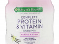 Nature's Bounty, Optimal Solutions, коктейль с полноценными набором протеина и витаминов, со вкусом ванили, 453 г (16 унций)