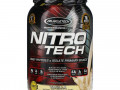 Muscletech, Nitro Tech, сывороточный изолят + смесь для роста сухой мышечной массы, ванильный вкус, 907 г (2 фунта)