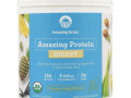 Amazing Grass, Amazing Protein, «Здоровое пищеварение», 5 млрд КОЕ, со вкусом таитянской ванили, 375 г