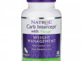 Natrol, Carb Intercept с Phase 2 Carb Controller, добавка для снижения веса, 1000 мг, 120 растительных капсул
