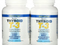 Absolute Nutrition, Щитовидная железа T-3, оригинальная формула, 2 флакона, по 60 капсул в каждом