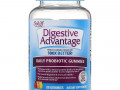 Schiff, Digestive Advantage, жевательные таблетки с пробиотиками для ежедневного приема, с натуральными фруктовыми ароматизаторами, 80 шт.