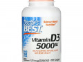 Doctor's Best, Витамин D3, 125 мкг (5000 МЕ), 720 мягких желатиновых капсул