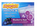Emergen-C, Immune +, Vitamin C Plus Vitamin D & Zinc, Blueberry-Acai, 1,000 mg, 30 Packets, 0.32 oz (9.0 g) Each