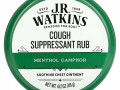 J R Watkins, Cough Suppressant Rub, Menthol Camphor, 4.12 oz (116 g)