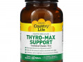 Country Life, Thyro-Max Support, поддержка щитовидной железы, 60 таблеток