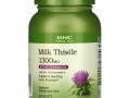 GNC Herbal Plus, Milk Thistle, Extra Strength, 1300 mg, 60 Caplets