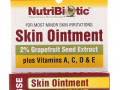 NutriBiotic, Мазь для кожи, 2 % экстракта семян грейпфрута и лизина, 0,5 жидкой унции (15 мл)