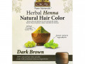 Okay Pure Naturals, Натуральная краска для волос из травяной хны, темно-коричневый, 56,7 г (2 унции)