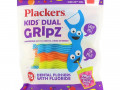 Plackers, Kid's Dual Gripz, детские зубочистки с нитью, с фтором, фруктовый смузи, 75 шт.
