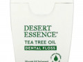 Desert Essence, Зубная нить с маслом чайного дерева, вощеная, 45,7 м (50 ярдов)