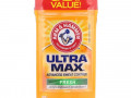 Arm & Hammer, UltraMax, твердый антиперспирантный дезодорант, для мужчин, свежий, двойная упаковка, по 2,6 унции (73 г) каждая