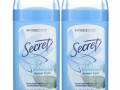 Secret, pH Balanced Antiperspirant/Deodorant, Invisible Solid, Shower Fresh, Twin Pack, 2.6 oz (73 g) Each